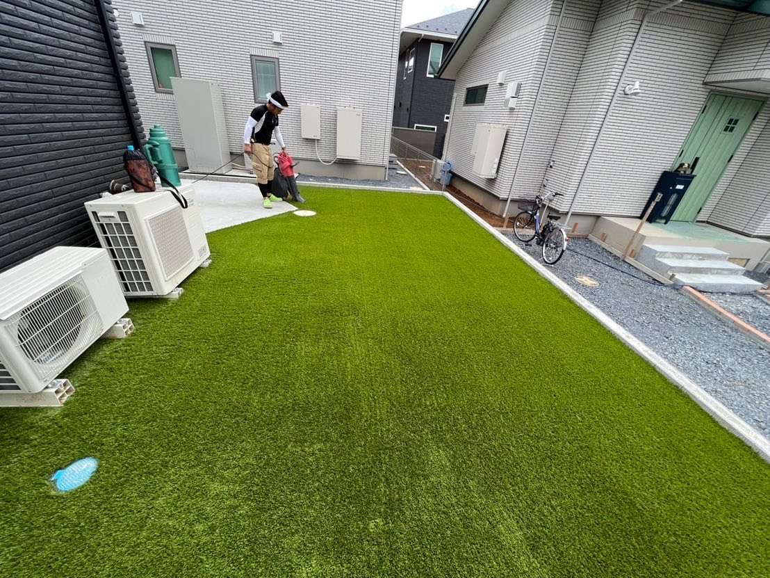 茨城県つくば市 人工芝施工