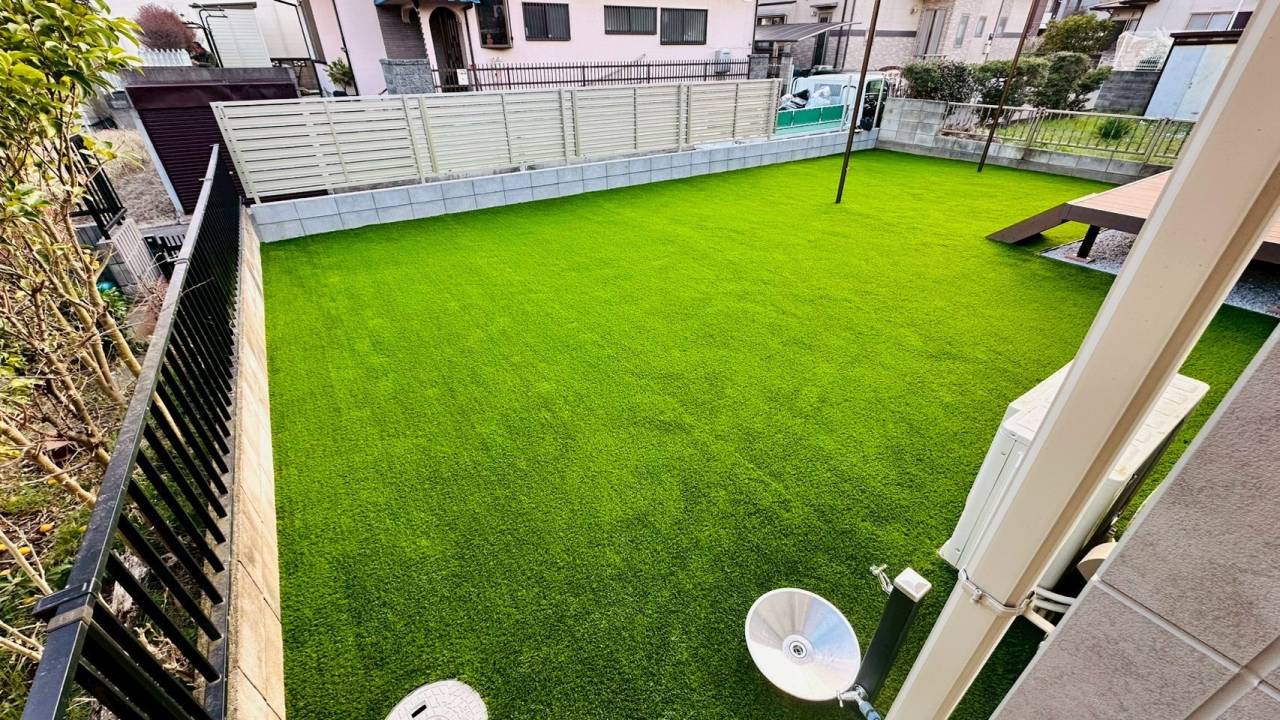 茨城県取手市 人工芝施工